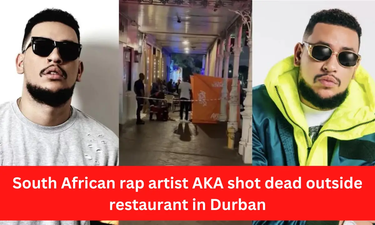 South African rap artist AKA shot dead outside restaurant in Durban