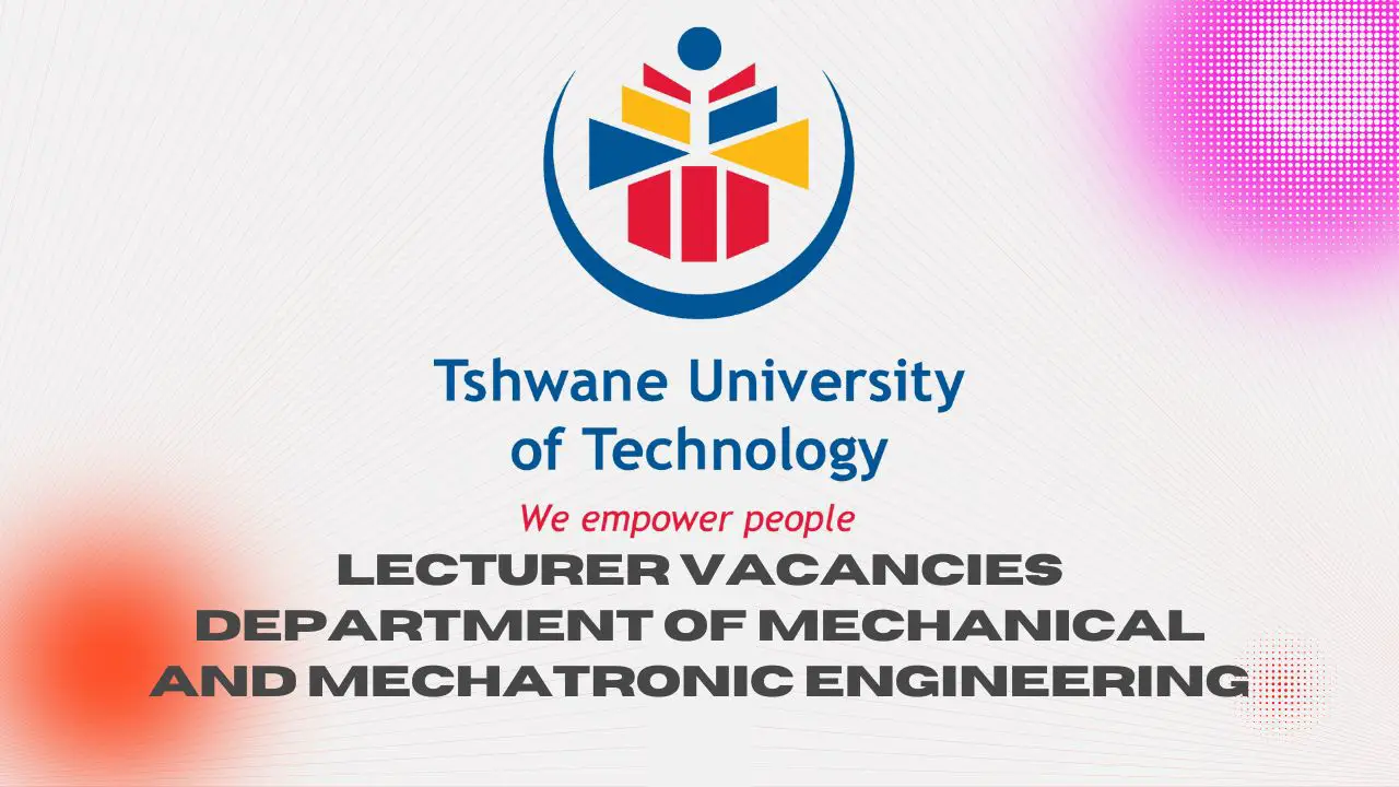 LECTURER VACANCIES Department of Mechanical and Mechatronic Engineering