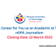 A Career for You as an Academic at TUT nGPA Journalism