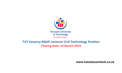 TUT Vacancy NGAP Lecturer Civil Technology Position