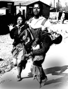 The iconic Hector Pieterson photo taken by Dr Sam Nzima in 1976. Photograph - Dr Sam Nzima archive.