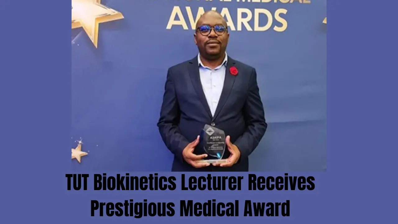TUT Biokinetics Lecturer Receives Prestigious Medical Award