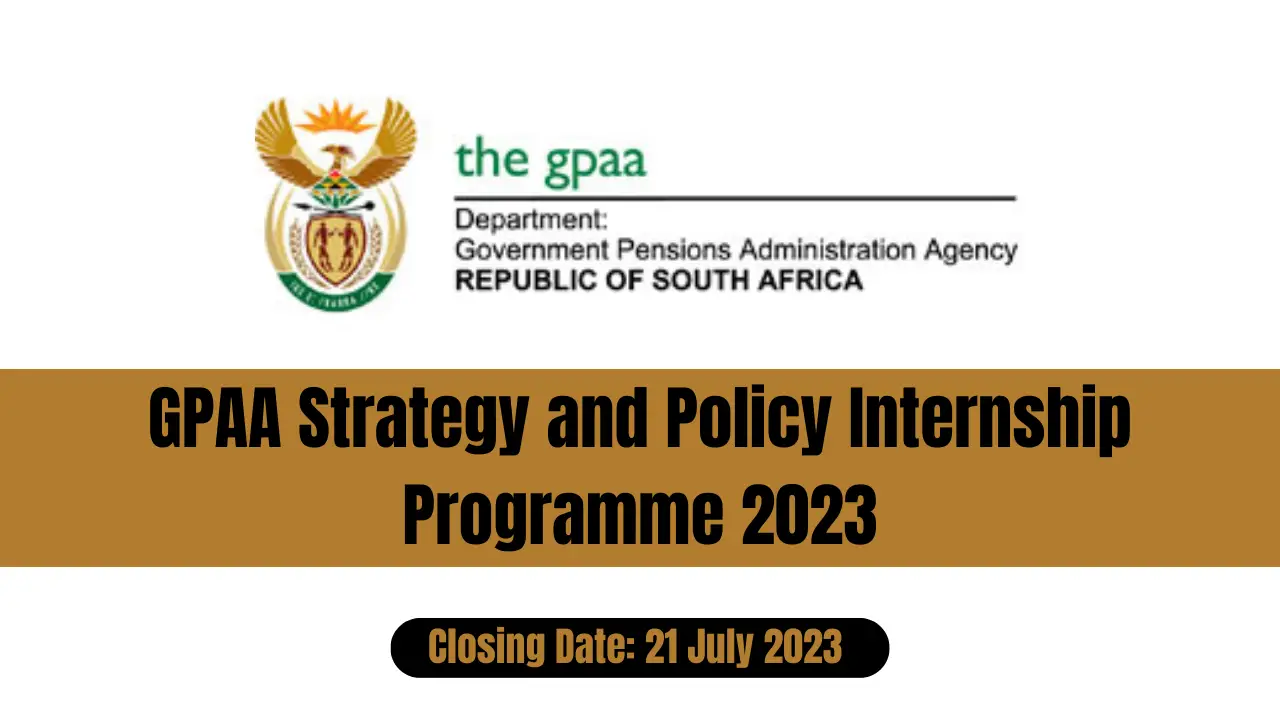 GPAA Strategy and Policy Internship Programme 2023