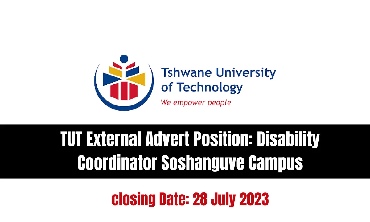 TUT External Advert Position: Disability Coordinator Soshanguve Campus